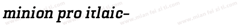 minion pro itlaic字体转换